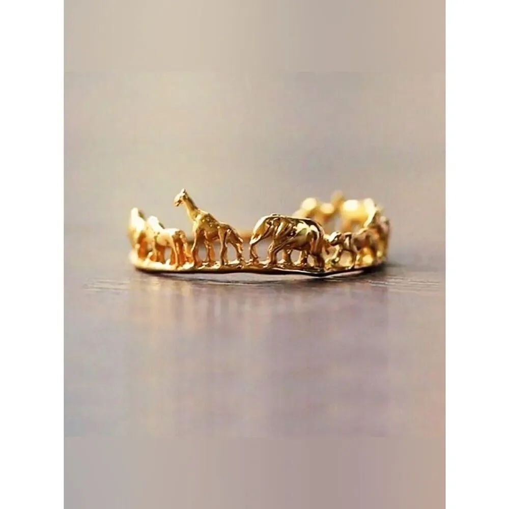 Gold Animal Safari Ring A1963
